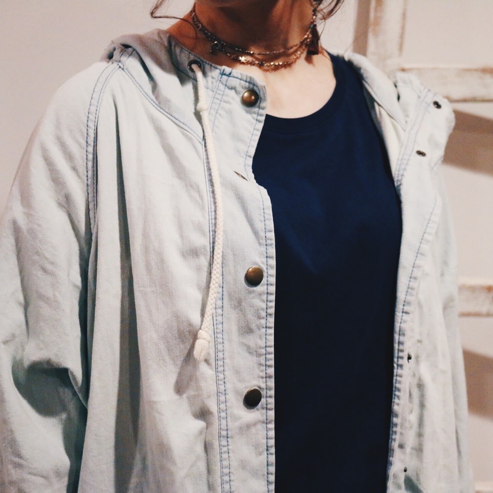 Oversized Chambray Jacket